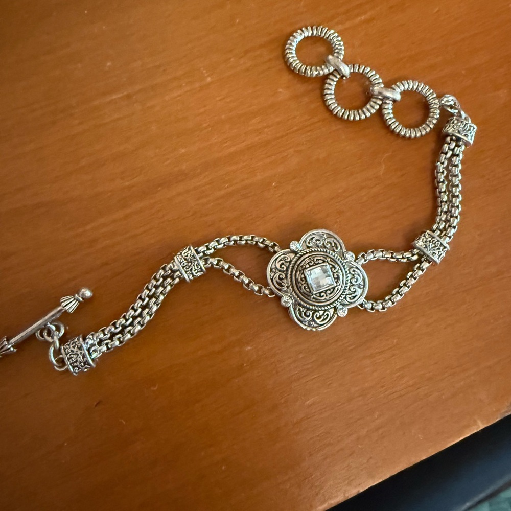 Silver Bracelet with ornate details
